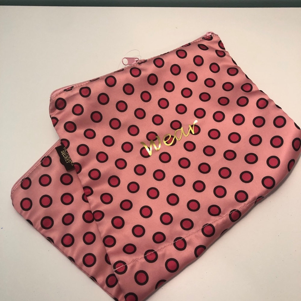 Victoria’s Secret RETRO Y2K CORE Satin Travel Pouch - Picture 1 of 5